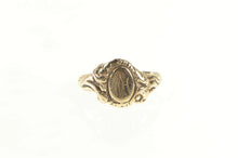 Load image into Gallery viewer, 14K Victorian H W Monogram Engraved Ornate Ring Yellow Gold