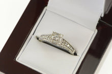 Load image into Gallery viewer, 10K 0.83 Ctw Princess VS Diamond Engagement Ring White Gold