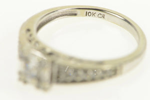 10K 0.83 Ctw Princess VS Diamond Engagement Ring White Gold