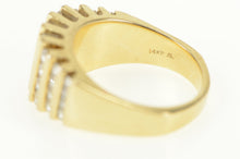 Load image into Gallery viewer, 14K 1.00 Ctw VS Diamond Graduated Striped Band Ring Yellow Gold