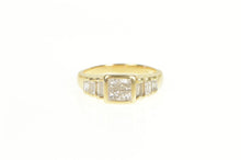 Load image into Gallery viewer, 14K 1.60 Ctw Princess Invis. Diamond Engagement Ring Yellow Gold