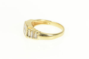 14K 1.60 Ctw Princess Invis. Diamond Engagement Ring Yellow Gold