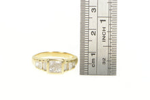 Load image into Gallery viewer, 14K 1.60 Ctw Princess Invis. Diamond Engagement Ring Yellow Gold