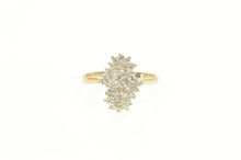 Load image into Gallery viewer, 14K 0.50 Ctw Diamond Cluster Vintage Statement Ring Yellow Gold