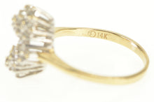 Load image into Gallery viewer, 14K 0.50 Ctw Diamond Cluster Vintage Statement Ring Yellow Gold