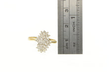 Load image into Gallery viewer, 14K 0.50 Ctw Diamond Cluster Vintage Statement Ring Yellow Gold
