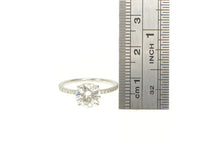 Load image into Gallery viewer, 14K 2.10 Ctw Moissanite Diamond Engagement Ring White Gold