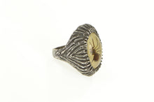 Load image into Gallery viewer, Sterling Silver Resin Encased Brown Recluse Spider Artisan Ring