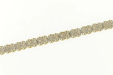 Load image into Gallery viewer, 10K 0.75 Ctw Diamond Classic Vintage Tennis Bracelet 6.75&quot; Yellow Gold