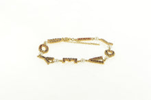 Load image into Gallery viewer, 14K 4.00 Ctw Garnet I Love You Message Pearl Bracelet 7.25&quot; Yellow Gold