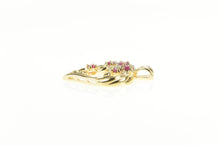 Load image into Gallery viewer, 14K Ruby Diamond Cluster Heart Love Symbol Pendant Yellow Gold