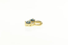 Load image into Gallery viewer, 10K Trillion London Blue Topaz Diamond Accent Pendant Yellow Gold