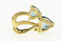 Load image into Gallery viewer, 10K Trillion London Blue Topaz Diamond Accent Pendant Yellow Gold