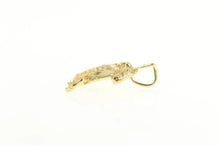 Load image into Gallery viewer, 14K Horse Race Jockey Derby Diamond Cut Charm/Pendant Yellow Gold