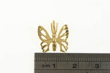 Load image into Gallery viewer, 14K Butterfly Diamond cut Change Symbol Pendant Yellow Gold