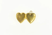 Load image into Gallery viewer, 10K J D Monogram Name Initial Heart Photo Locket Charm/Pendant Yellow Gold