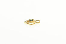 Load image into Gallery viewer, 14K Sapphire Diamond Accent Heart Love Symbol Pendant Yellow Gold