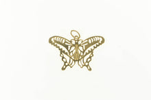 Load image into Gallery viewer, 14K Butterfly Diamond Cut Change Symbol Charm/Pendant Yellow Gold
