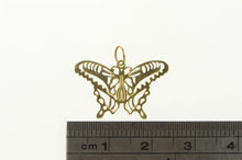 Load image into Gallery viewer, 14K Butterfly Diamond Cut Change Symbol Charm/Pendant Yellow Gold