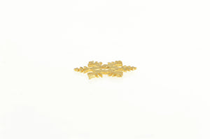 14K Snow Flake Diamond Cut Winter Season Symbol Charm/Pendant Yellow Gold