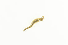 Load image into Gallery viewer, 14K Italian Horn Traditional Protection Symbol Charm/Pendant Yellow Gold