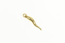 Load image into Gallery viewer, 14K Italian Horn Traditional Protection Symbol Charm/Pendant Yellow Gold