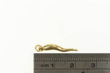 Load image into Gallery viewer, 14K Italian Horn Traditional Protection Symbol Charm/Pendant Yellow Gold