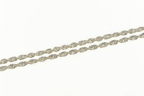 10K 1.9mm Rope Link Twist Spiral Chain Necklace 21.5