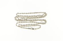 Load image into Gallery viewer, 10K 1.9mm Rope Link Twist Spiral Chain Necklace 21.5&quot; White Gold