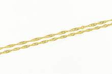 Load image into Gallery viewer, 14K 1.3mm Rolling Herringbone Twist Link Chain Necklace 24&quot; Yellow Gold