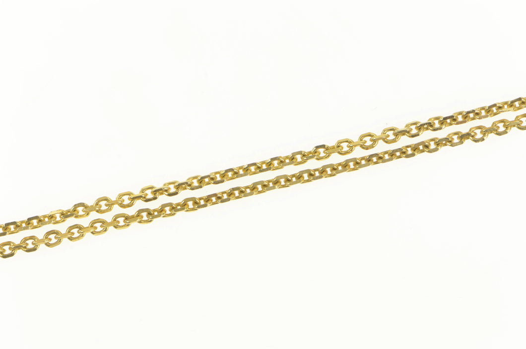 14K 1.8mm Classic Cable Link Vintage Chain Necklace 17.25
