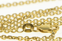 Load image into Gallery viewer, 14K 1.8mm Classic Cable Link Vintage Chain Necklace 17.25&quot; Yellow Gold