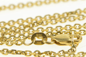 14K 1.8mm Classic Cable Link Vintage Chain Necklace 17.25" Yellow Gold