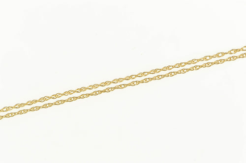14K 1.1mm Rolling Cable Woven Link Chain Necklace 15.75'' Yellow Gold