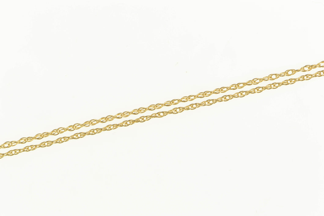 14K 1.1mm Rolling Cable Woven Link Chain Necklace 15.75'' Yellow Gold