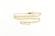 Load image into Gallery viewer, 14K 1.1mm Rolling Cable Woven Link Chain Necklace 15.75&#39;&#39; Yellow Gold