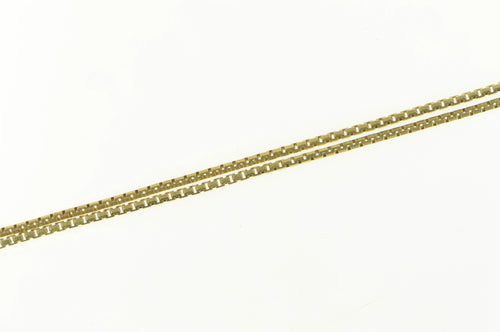 14K 1.2mm Rounded Box Vintage Square Chain Necklace 18.25