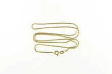 Load image into Gallery viewer, 14K 1.2mm Rounded Box Vintage Square Chain Necklace 18.25&quot; Yellow Gold