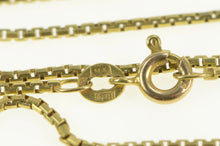 Load image into Gallery viewer, 14K 1.2mm Rounded Box Vintage Square Chain Necklace 18.25&quot; Yellow Gold