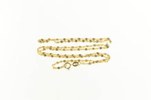 Load image into Gallery viewer, 18K 1.8mm Pressed Sparkle Link Vintage Chain Necklace 16.5&quot; Yellow Gold