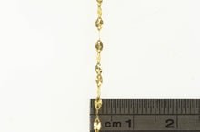 Load image into Gallery viewer, 18K 1.8mm Pressed Sparkle Link Vintage Chain Necklace 16.5&quot; Yellow Gold