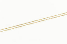 Load image into Gallery viewer, 14K 0.8mm Simple Woven Cable Chain Link Vintage Necklace 19.25&quot; Yellow Gold