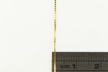 Load image into Gallery viewer, 14K 0.6mm Box Chain Classic Simple Square Link Necklace 18&quot; Yellow Gold