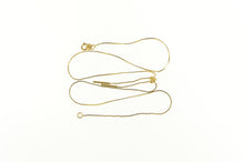 Load image into Gallery viewer, 14K Vintage Lavalier Squared Bolo Box Chain Necklace 15.75&quot; Yellow Gold