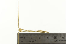 Load image into Gallery viewer, 14K Vintage Lavalier Squared Bolo Box Chain Necklace 15.75&quot; Yellow Gold