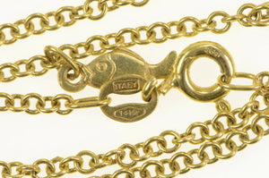 14K Sea Shell Fish Ocean Motif Chain Anklet Bracelet 9.5" Yellow Gold
