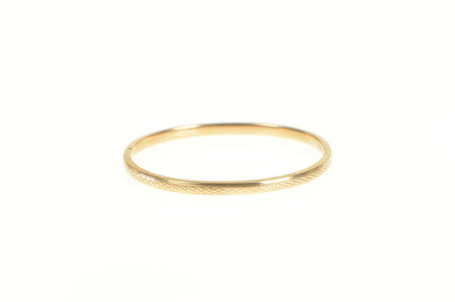 14K Victorian Checkered Pattern Child's Baby Bracelet 4.75