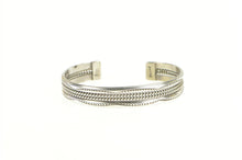 Load image into Gallery viewer, Sterling Silver Taje Navajo Native American Artisan Cuff Bracelet 6.5&quot;
