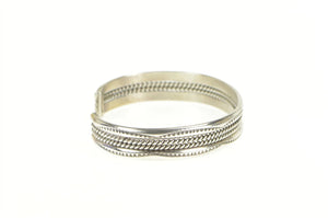 Sterling Silver Taje Navajo Native American Artisan Cuff Bracelet 6.5"