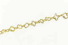 Load image into Gallery viewer, 14K Butterfly Fish Bird Animal Link Chain Vintage Bracelet 6&quot; Yellow Gold